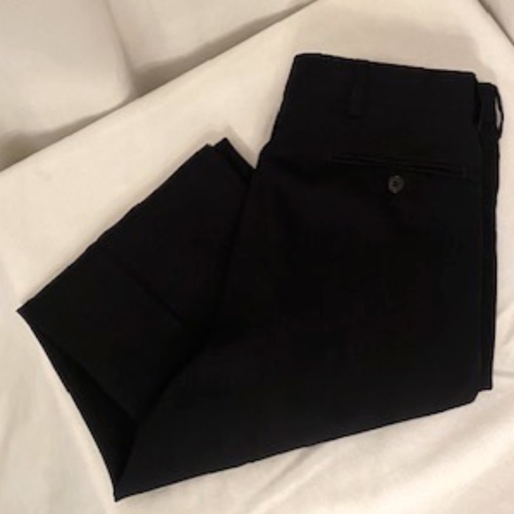 Brooks Brothers Brooksease Black Wool Pleated Dress Pants Boys Size 10 - Picture 1 of 3